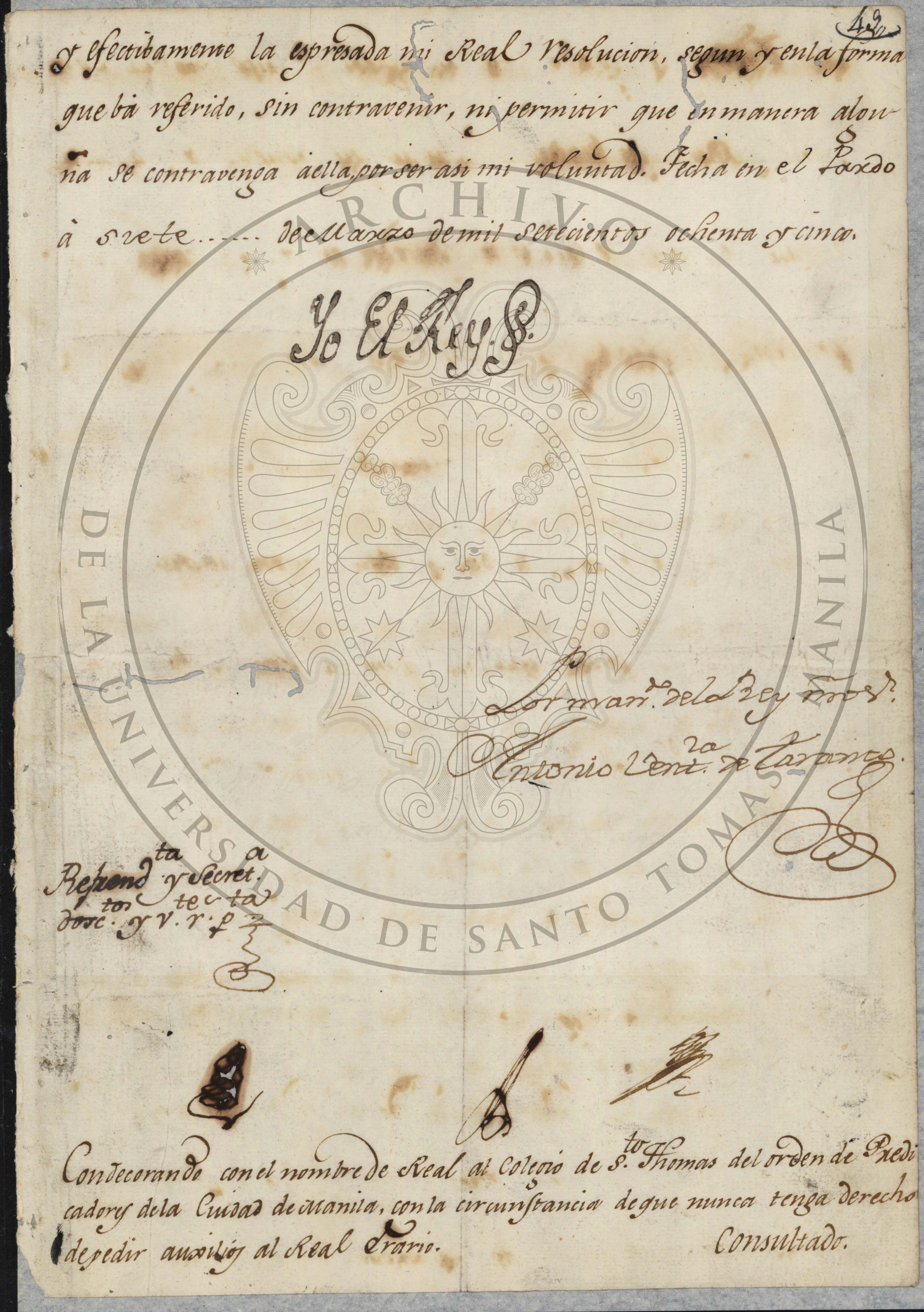 Royal Cedula of 1785