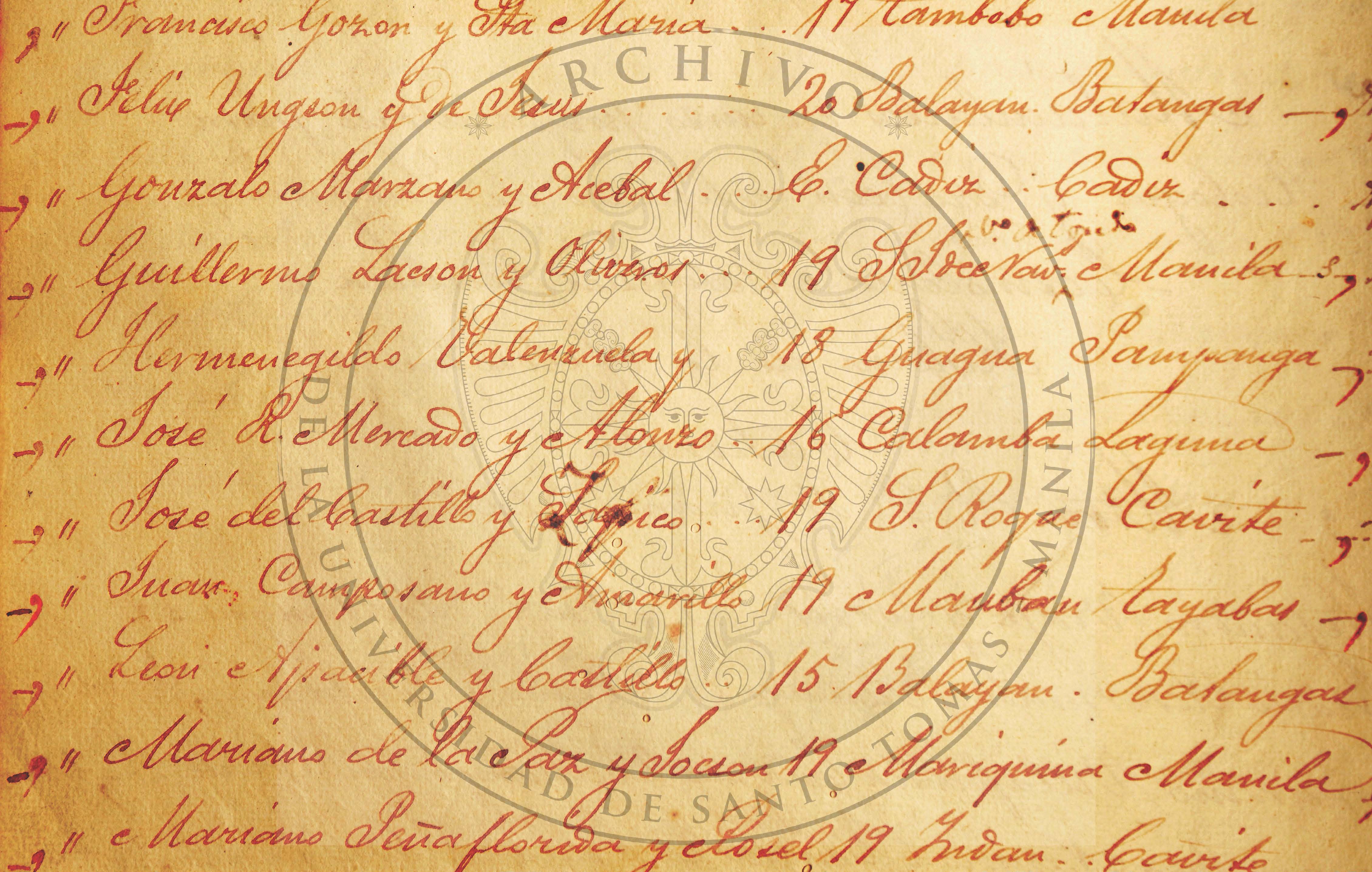 7. Libros de Matrículas de Facultad